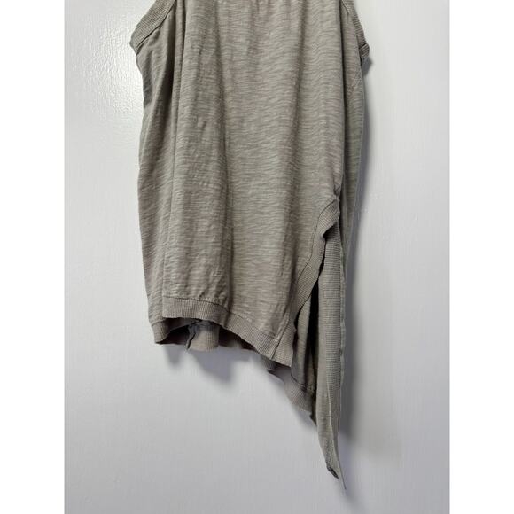 Lush Gray Racerback Tank with Split Hem Front Size Small - Picture 3 of 7